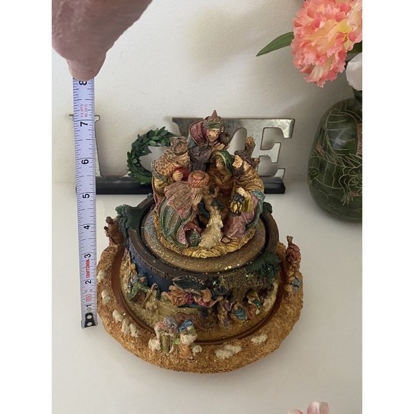 Vintage Story of Jesus Birth Nativity Scene Wind up Musical Plays O‎ Holy Night - Picture 8 of 16